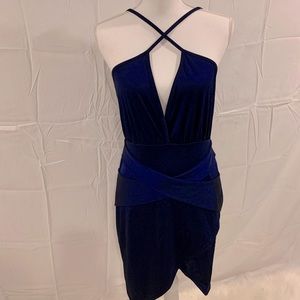 Boohoo Navy party dress. Size 10.